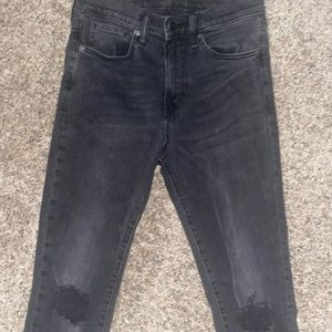 Dark gray men’s skinny jeans